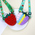 Cross-Border New Arrival Deratization Pioneer Strawberry Silicone Coin Purse Children's Educational Decompression Shoulder Bag Decompression Toy Wholesale
