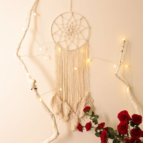 pure hand-woven cotton tassel tapestry ins decoration home dream catcher tapestry home wall pendant e-05