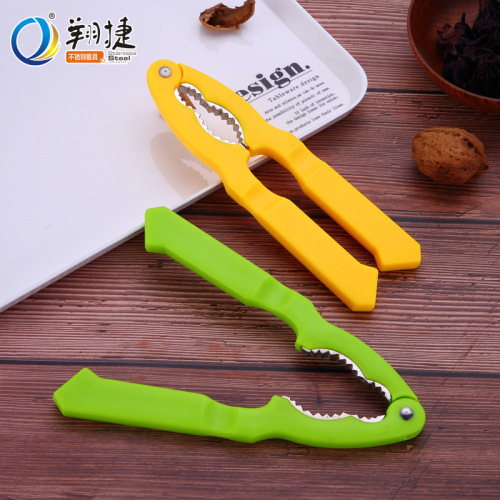 multifunctional zinc alloy plastic walnut clip stainless steel walnut clip walnut pliers crab pliers nut pliers kitchen tools