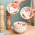 Wholesale Underglaze Japanese Style Bowl Dish Tableware Household Bowl Plate Combination Children Cartoon Ceramic Bowl Cute Bowl and Chopsticks Set