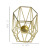 Factory Wholesale Ins Nordic Light Luxury Candle Holder Simple Geometric Iron Candle Cup Decoration Creative Gold-Plated Candle Holder