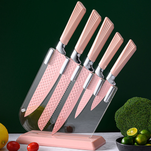 cross-border knife set comfort series multi-purpose stainless steel household kitchen six-piece knife set
