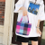 Summer Canvas Bento Handbag Lunch Box Bag Women's Bag Casual and Sweet Open Small Shoulder Bag Wholesale Girls' Cloth Bag