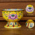 Enamel Color Goblet for Bowl Tribute Buddha Front Buddha Worship Small Bowl Ceramic Water Supply Vegetarian Food Bowl Lotus Bowl Eight Auspicious Symbols Buddha Utensils