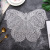 Cross-Border New Arrival PVC Placemat Gilding Hollow Non-Slip Placemat Nordic Style Plate and Bowl Western-Style Placemat Butterfly Placemat