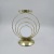 New round Golden Candlestick Wholesale Household Desk Candle Holder Metal Crafts Wrought Iron Candlelight Dinner Decoration