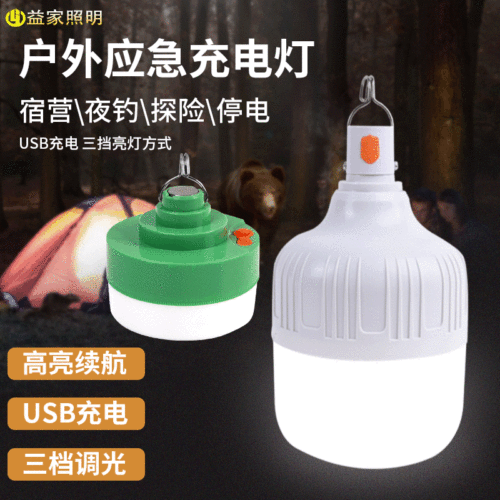led charging light stall emergency household usb charging bulb gao fushuai bulb outdoor household charging emergency light