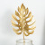 Nordic Light Luxury Golden Leaves Hydroponic Vase Decoration Metal Decorations Iron Candlestick Home Crafts