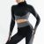 Best Seller in Europe and America Jacket Quick-Drying Workout Top Sports Jacket Internet Celebrity High Elastic Yoga Clothes Two-Piece Suit for Women