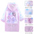 Disney Children's Raincoat Girls with Schoolbag Middle and Big Children Elementary School Students Poncho Mid-Length Frozen Wholesale