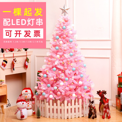 Christmas Gift 1.2/1.5 M Cherry Pink Christmas Tree Package Luxury Encryption Christmas Tree Decoration New