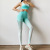 European and American New Seamless Hanging Dye Fitness Suit Running Outdoors Sports Body Shaping Clothing Hollow High Waist Yoga Suit