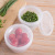 Refrigerator Crisper Ginger and Garlic Chopped Green Onion Box Storage Box Household Portable round Transparent Draining Double Layer Freshness Bowl Sealed Box