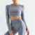 Summer Outdoor Sports Tight Fitness Top Running Pants Long Sleeve Dotted Model Yoga Clothes Two-Piece Suit for Women