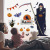 Halloween Funny Decoration Removable Sticker Paper Sk9318 Double-Sided Halloween Horror Death Wall Sticker Bedroom Living Room Showcase