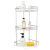 Storage Rack Alumimum Two Three-Layer Bathroom Shelf Kitchen Storage Rack Storage Rack Shower Gel Frame Punch-Free Removable