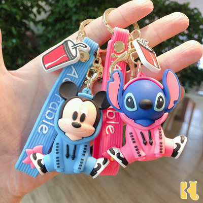 New Cartoon Sweater Doll Keychain Pendant Cute Anime Doll Couple Key Chain Creative Gift Wholesale