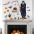 Halloween Funny Decoration Removable Sticker Paper Sk9318 Double-Sided Halloween Horror Death Wall Sticker Bedroom Living Room Showcase