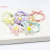 New Mermaid Flower Rubber Band Summer New Lady Flower Earring Hair Accessories Simple Double Joint Knotted Head Rope Wholesale