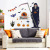 Halloween Funny Decoration Removable Sticker Paper Sk9318 Double-Sided Halloween Horror Death Wall Sticker Bedroom Living Room Showcase