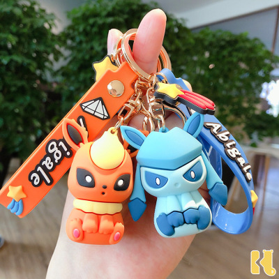 New Yibu Cartoon Cute Pikachu Series Keychain Creative Couple Small Gift Cars and Bags Pendant