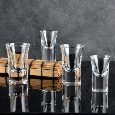 Factory Wholesale Glass Shooter Glass Thick Bottom Shot Glass Wine Glass Shooter Glass Dumpling White Wine Glass Shot Glass 30ml