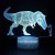 New Tyrannosaurus Mechanical Dinosaur 3D Small Night Lamp Creative Tyrannosaurus Standee Table Lamp for Boys and Girls Birthday Gift