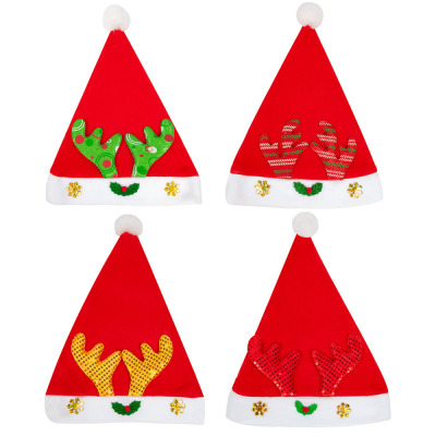 Spot Christmas Hat Wholesale Christmas Party Gathering Decorations Felt Children's Christmas Hat Christmas Antlers Hat