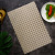 New Bronzing Rectangular Wheat Plaid Western-Style Placemat Nordic Style Ins Creative Gilding Anti-Scald Thermal Shielded Table Mat