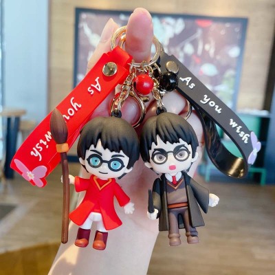 Harry Potter Doll Creative PVC Keychain Schoolbag Pendant Gift Hanging Ornaments Accessories Car Key Chain Wholesale
