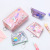 Trend Cartoon Simple Fashion Laser Cosmetic Bag Quicksand Coin Purse Storage Bag Durable Waterproof Portable Clutch