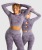 European and American Camouflage Military Sports Top Hollow-out Beauty Back Underwear Tight Long Sleeve Sexy Yoga Clothes Three-Piece Suit Women