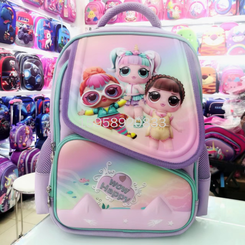 factory direct schoolbag backpack cartoon bag backpack 3d bag children bag student bag gift bag trolley bag