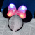 Popular Cartoon Minnie Headband Led Luminous Big Dot Bow Headband Children's Toy Headdress Supply Wholesale