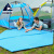 Hewolf Outdoor Thickened Elastic Cotton Hexagonal Tent with Automatic Inflatable Mattress Outdoor Camping Equipment Moisture-Proof Sleeping Mattress