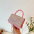 Summer Mini Bag Trendy Woven Contrast Color Sweet Cute Handbag All-Match Shoulder Messenger Bag Trendy