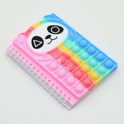 2022 New Deratization Pioneer Notebook Silicone Notepad Decompression Notebook Decompression Bubble Notebook Diary