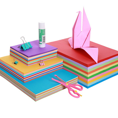 Children's Colorful Origami Paper Paper Square Kindergarten Paper Crane 70G Puree A4 Printer Copy Paper