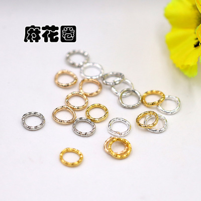 Single Circle Broken Ring Twist Single Circle DIY Handmade Accessories Material Homemade Bracelet Earrings Ear Studs Connection Ring