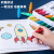 Painted Eryou Rocket Shape Crayon Kindergarten Hand Crayon 8/12/24/36 Color Non-Stick Hand Erasable Shape Crayon