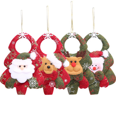 New Christmas Decorations Christmas Tree Pendant Christmas Non-Woven Pendant Three-Dimensional Santa Claus Pendant