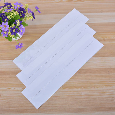 White Pencil Case OPP Pearlescent Film Plastic Bag Separated Bag Double Bag Two Bags Special Bag Packing Bag Flat Bag