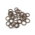 100 O-Shaped Rings Multiple Sizes Broken Ring Single Circle Iron Hoop C- Ring Connection Ring DIY Ornament Accessories