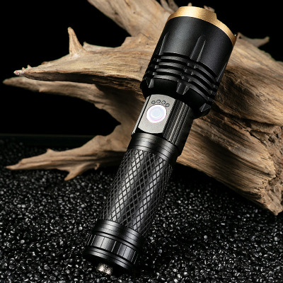 Disaster Prevention Emergency Rechargeable Flashlight Wholesale Outdoor Long Shot Power Torch Household P50 Quad-Core Zoom Flashlight