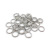 100 O-Shaped Rings Multiple Sizes Broken Ring Single Circle Iron Hoop C- Ring Connection Ring DIY Ornament Accessories