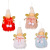 Cross-Border New Christmas Decoration Christmas Bowknot Fur Ball Fluffy Angel Pendant Christmas Tree Girl Angel Pendant