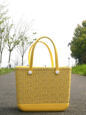 Eva Puff Print Sunflower Hole Beach Shopping Pet Trend Large Capacity Travel Practical Portable Women's Bag