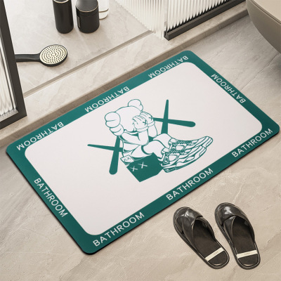 Light Luxury Diatom Ooze Cushion Non-Slip Bathroom Mat Non-Slip Floor Mat Kitchen Pad Absorbent Floor Mat Diatom Ooze Floor Mat Mat