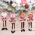Christmas Decoration Supplies Scene Decoration Christmas Tree Hanging Piece Pendant Doll Checked Cloth Hanging Leg Pendant for the Elderly