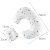 Amazon Hot Sale Breastfeed Pillow Newborn Nursing Pillow Baby Baby Sitting Pillow Baby Milk Spilt Prevent Pillow Cross-Border